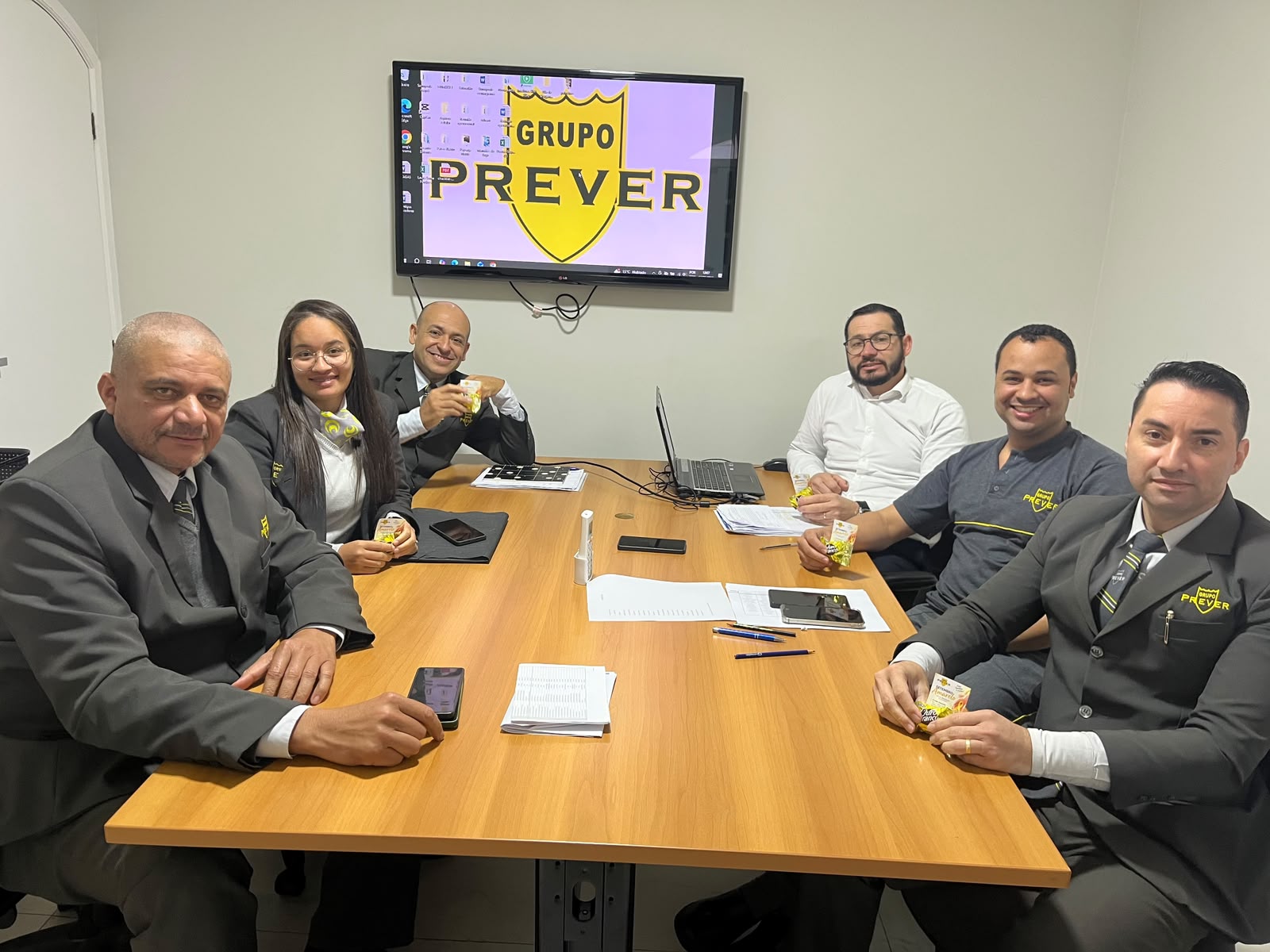 Reunião da equipe de supervisão do Grupo Prever