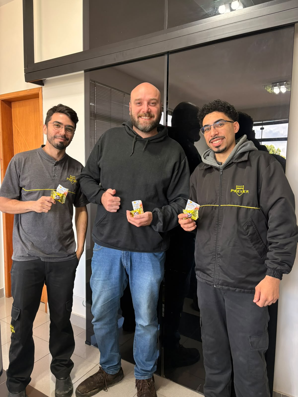 Técnicos de manutenção do Grupo Prever